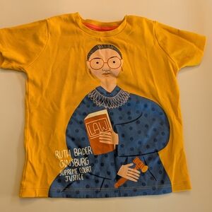 Kids Yellow Supreme Court Justice Graphic Tee